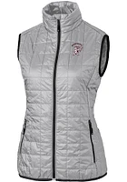 Cutter and Buck Mississippi State Bulldogs Womens Grey Vault Rainier PrimaLoft Vest