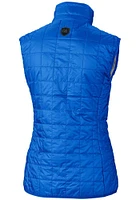 Cutter and Buck Kansas Jayhawks Womens Blue Rainier PrimaLoft Puffer Vest
