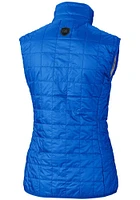 Cutter and Buck Ole Miss Rebels Womens Blue Rainier PrimaLoft Puffer Vest