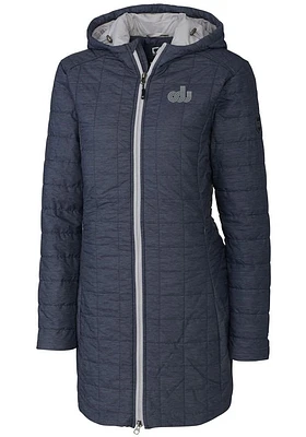 Cutter and Buck Old Dominion Monarchs Womens Grey Rainier Primaloft Long Filled Jacket