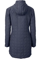 Cutter and Buck Penn State Nittany Lions Womens Grey Rainier Primaloft Long Filled Jacket