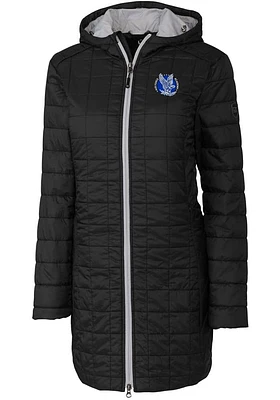 Cutter and Buck Air Force Falcons Womens Black Rainier Primaloft Long Filled Jacket