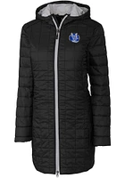 Cutter and Buck Air Force Falcons Womens Black Rainier Primaloft Long Filled Jacket