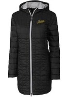 Cutter and Buck George Mason University Womens Black Rainier Primaloft Long Filled Jacket