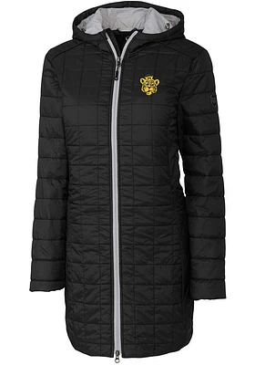 Cutter and Buck Missouri Tigers Womens Black Rainier Primaloft Long Filled Jacket