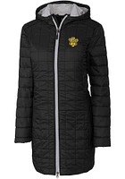 Cutter and Buck Missouri Tigers Womens Black Rainier Primaloft Long Filled Jacket