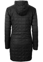 Cutter and Buck TCU Horned Frogs Womens Black Rainier Primaloft Long Filled Jacket