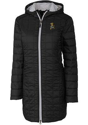 Cutter and Buck Wichita State Shockers Womens Black Rainier Primaloft Long Filled Jacket