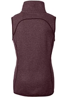 Cutter and Buck Mississippi State Bulldogs Womens Red Mainsail Vest