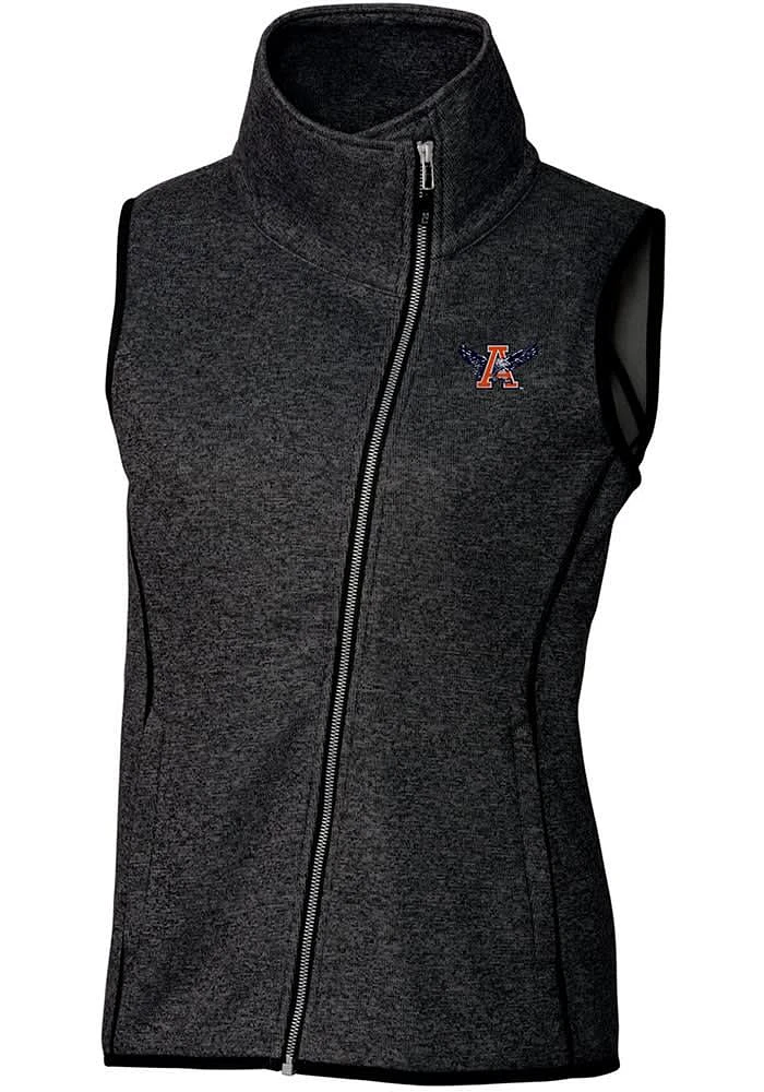 Cutter and Buck Auburn Tigers Womens Grey Vault Mainsail Asymmetrical Vest