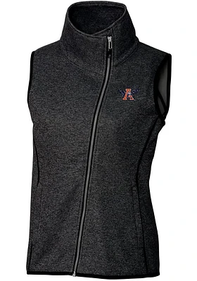Cutter and Buck Auburn Tigers Womens Grey Vault Mainsail Asymmetrical Vest