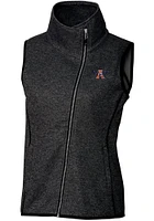 Cutter and Buck Auburn Tigers Womens Grey Vault Mainsail Asymmetrical Vest