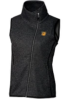Cutter and Buck Baylor Bears Womens Grey Vault Mainsail Asymmetrical Vest