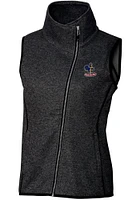 Cutter and Buck Delaware Fightin' Blue Hens Womens Grey Vault Mainsail Asymmetrical Vest
