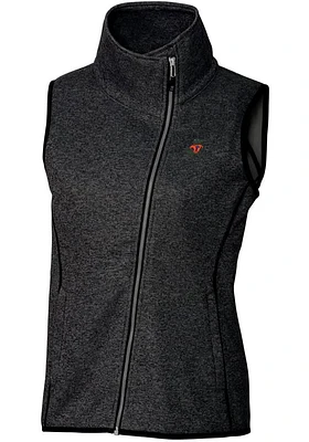 Cutter and Buck Florida Gators Womens Grey Vault Mainsail Asymmetrical Vest