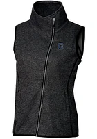 Cutter and Buck Georgetown Hoyas Womens Grey Vault Mainsail Asymmetrical Vest