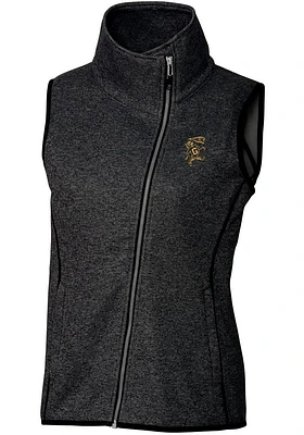 Cutter and Buck Grambling State Tigers Womens Grey Vault Mainsail Asymmetrical Vest