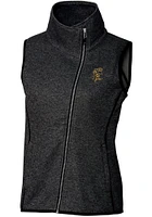 Cutter and Buck Grambling State Tigers Womens Grey Vault Mainsail Asymmetrical Vest