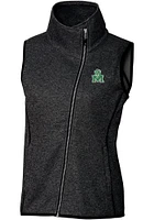 Cutter and Buck Marshall Thundering Herd Womens Grey Vault Mainsail Asymmetrical Vest