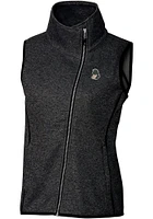 Cutter and Buck Michigan State Spartans Womens Grey Vault Mainsail Asymmetrical Vest