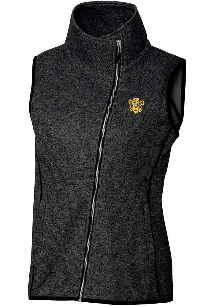 Cutter and Buck Missouri Tigers Womens Grey Vault Mainsail Asymmetrical Vest