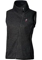 Cutter and Buck Ohio State Buckeyes Womens Grey Vault Mainsail Asymmetrical Vest