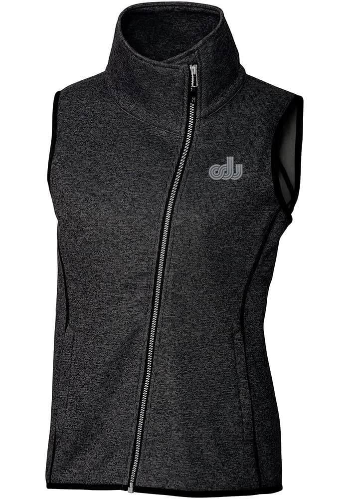 Cutter and Buck Old Dominion Monarchs Womens Grey Vault Mainsail Asymmetrical Vest