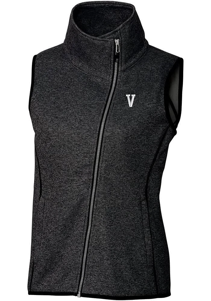 Cutter and Buck Villanova Wildcats Womens Grey Vault Mainsail Asymmetrical Vest