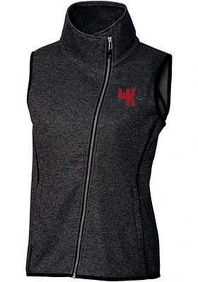 Cutter and Buck Western Kentucky Hilltoppers Womens Grey Vault Mainsail Asymmetrical Vest