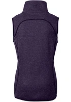 Cutter and Buck East Carolina Pirates Womens Purple Vault Mainsail Asymmetrical Vest