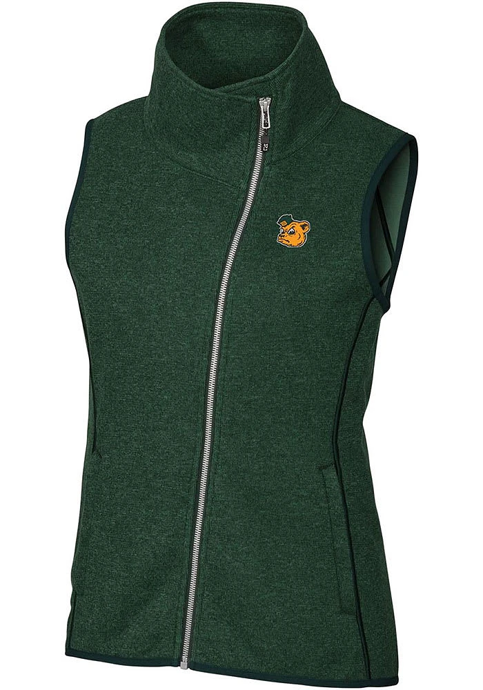 Cutter and Buck Baylor Bears Womens Green Mainsail Vest