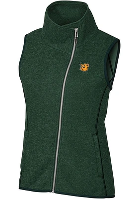 Cutter and Buck Baylor Bears Womens Green Mainsail Vest