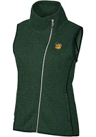 Cutter and Buck Baylor Bears Womens Green Mainsail Vest