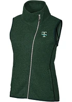 Cutter and Buck Tulane Green Wave Womens Vault Mainsail Vest