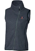 Cutter and Buck Auburn Tigers Womens Navy Blue Vault Mainsail Asymmetrical Vest