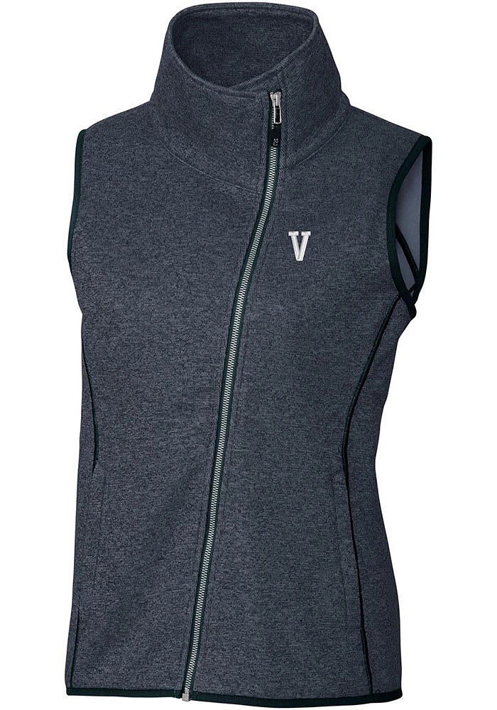 Cutter and Buck Villanova Wildcats Womens Navy Blue Vault Mainsail Asymmetrical Vest