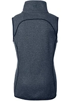 Cutter and Buck Villanova Wildcats Womens Navy Blue Vault Mainsail Asymmetrical Vest