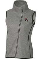 Cutter and Buck NC State Wolfpack Womens Grey Vault Mainsail Asymmetrical Vest