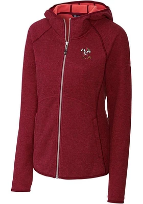 Cutter and Buck Louisville Cardinals Womens Red Vault Mainsail Medium Weight Jacket