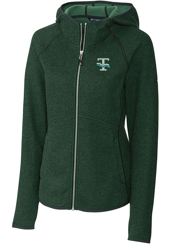 Cutter and Buck Tulane Green Wave Womens Vault Mainsail Medium Weight Jacket