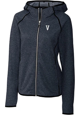 Cutter and Buck Villanova Wildcats Womens Navy Blue Vault Mainsail Medium Weight Jacket