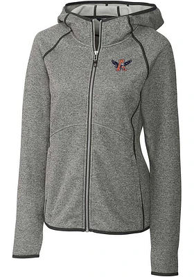 Cutter and Buck Auburn Tigers Womens Grey Vault Mainsail Medium Weight Jacket