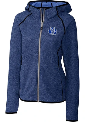 Cutter and Buck Air Force Falcons Womens Blue Mainsail Medium Weight Jacket