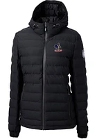 Cutter and Buck Delaware Fightin' Blue Hens Womens Black Mission Ridge Repreve Filled Jacket
