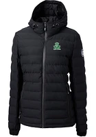 Cutter and Buck Marshall Thundering Herd Womens Black Vault Mission Ridge Repreve Filled Jacket