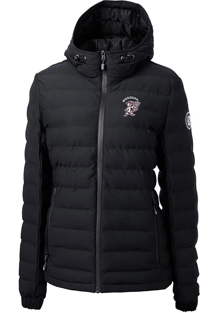 Cutter and Buck Mississippi State Bulldogs Womens Black Vault Mission Ridge Repreve Filled Jacke..