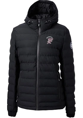 Cutter and Buck Mississippi State Bulldogs Womens Black Vault Mission Ridge Repreve Filled Jacke..