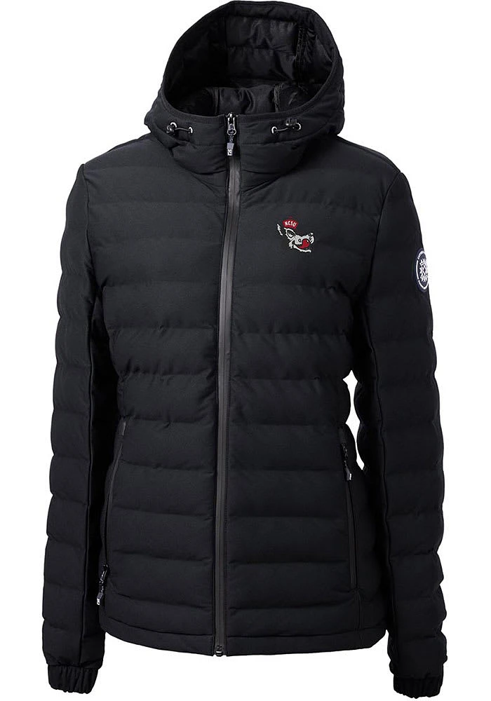 Cutter and Buck NC State Wolfpack Womens Black Mission Ridge Repreve Filled Jacket