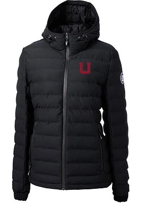 Cutter and Buck Utah Utes Womens Black Vault Mission Ridge Repreve Filled Jacket