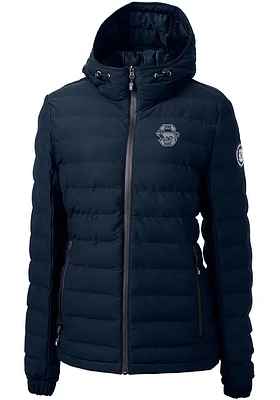 Cutter and Buck Penn State Nittany Lions Womens Navy Blue Vault Mission Ridge Repreve Filled Jacke..